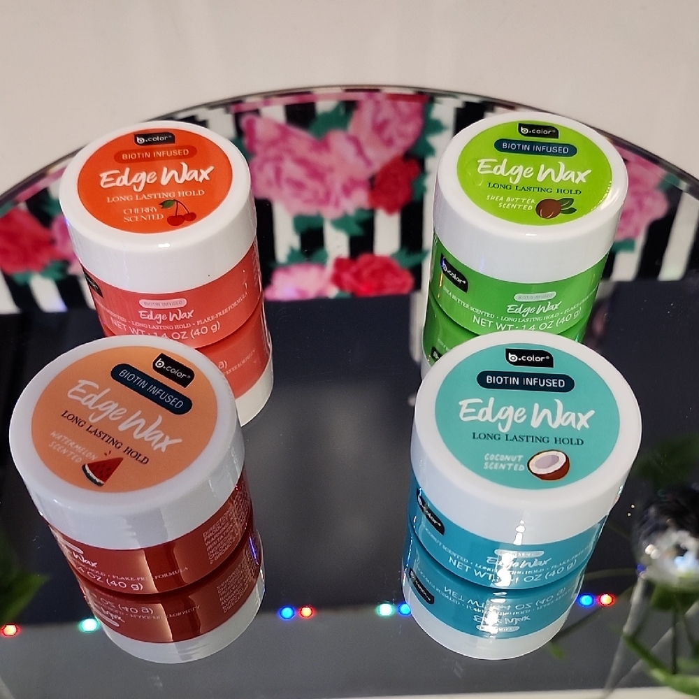 B-Color Edge Wax Set - Red, Green, Blue, Orange